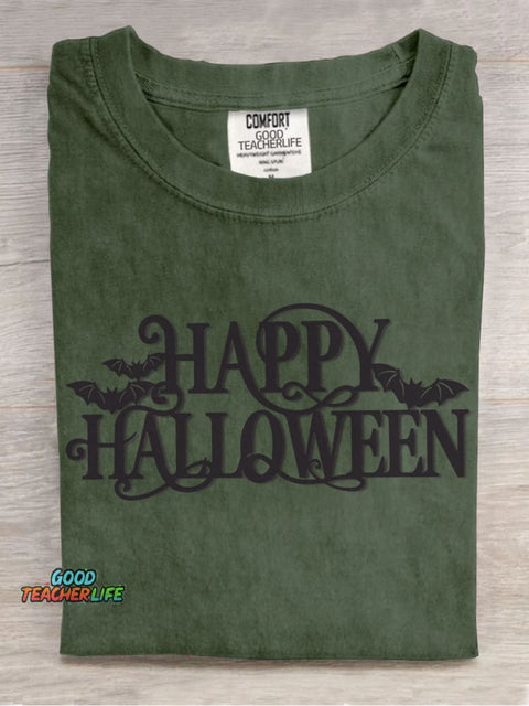Happy Halloween Decorative Pattern T-shirt