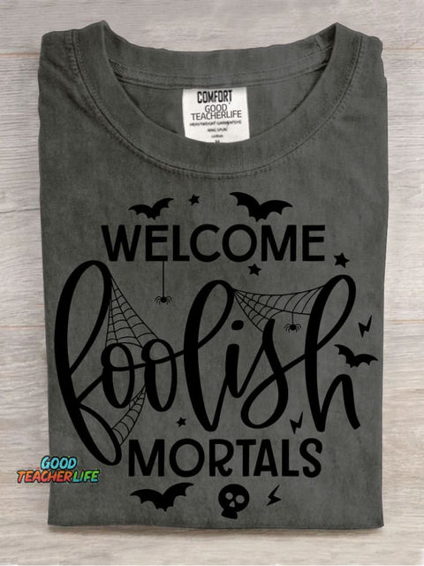 Welcome Halloween Decorative Pattern T-shirt