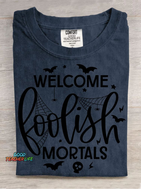 Welcome Halloween Decorative Pattern T-shirt