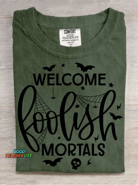 Welcome Halloween Decorative Pattern T-shirt