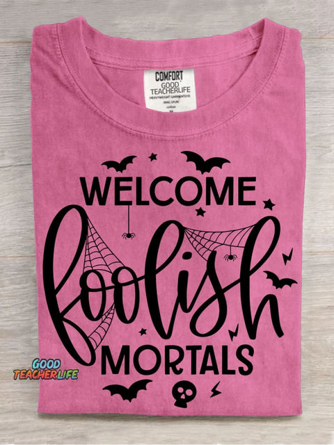 Welcome Halloween Decorative Pattern T-shirt