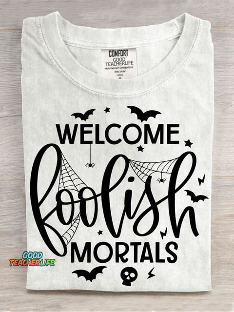 Welcome Halloween Decorative Pattern T-shirt