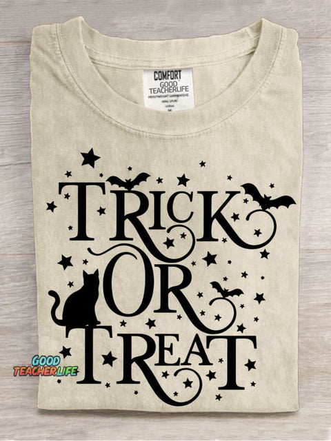 Halloween Trick or Treat Decorative Pattern T-shirt