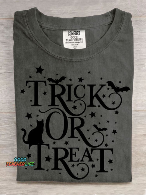 Halloween Trick or Treat Decorative Pattern T-shirt