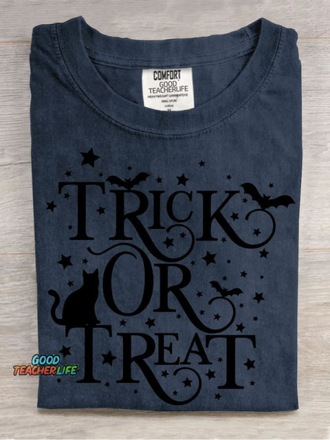 Halloween Trick or Treat Decorative Pattern T-shirt