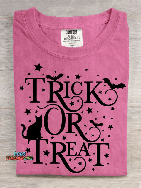 Halloween Trick or Treat Decorative Pattern T-shirt