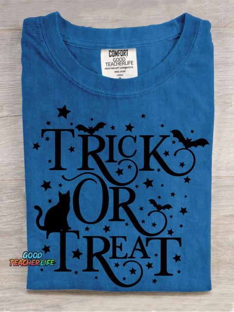 Halloween Trick or Treat Decorative Pattern T-shirt