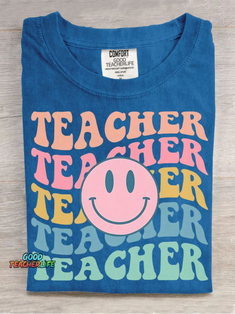 Teacher Decorative Pattern T-shirt