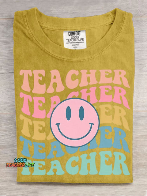 Teacher Decorative Pattern T-shirt