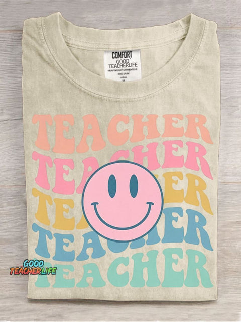 Teacher Decorative Pattern T-shirt