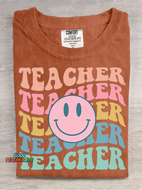 Teacher Decorative Pattern T-shirt