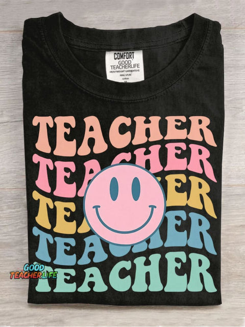 Teacher Decorative Pattern T-shirt