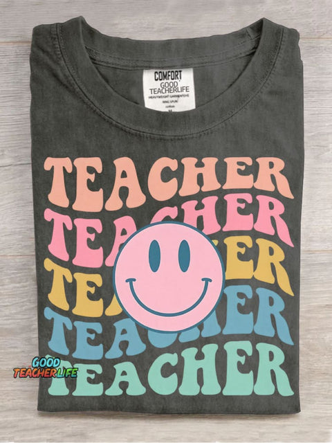 Teacher Decorative Pattern T-shirt