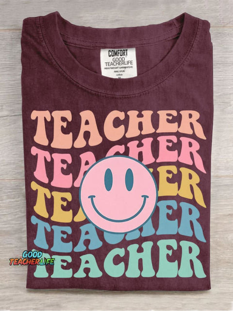 Teacher Decorative Pattern T-shirt