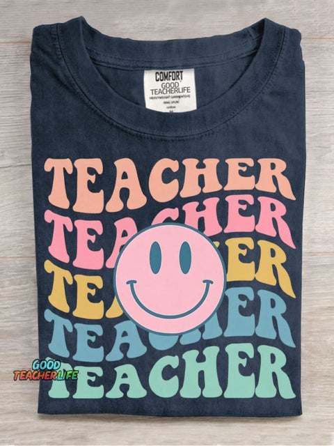 Teacher Decorative Pattern T-shirt