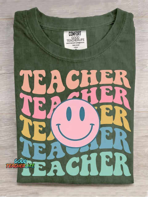 Teacher Decorative Pattern T-shirt