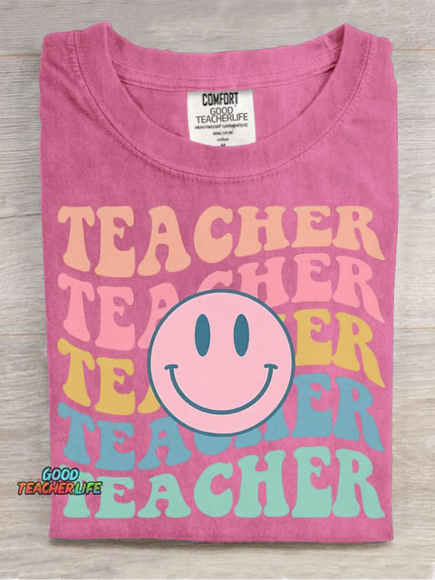 Teacher Decorative Pattern T-shirt