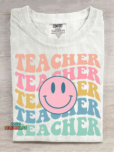 Teacher Decorative Pattern T-shirt