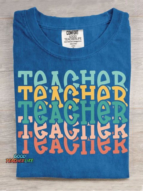 Teacher Decorative Pattern T-shirt