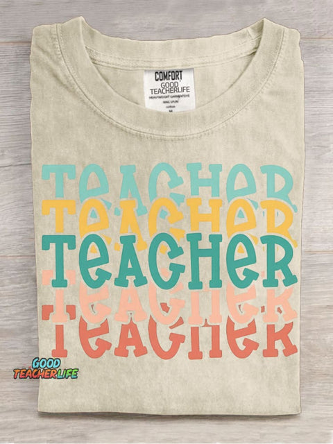 Teacher Decorative Pattern T-shirt