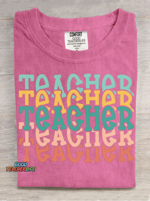 Teacher Decorative Pattern T-shirt