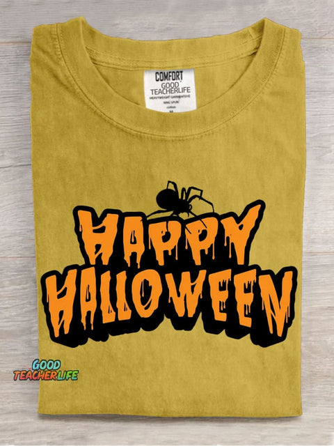 Happy Halloween Decorative Pattern T-shirt