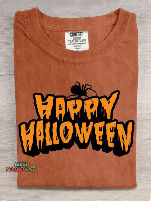 Happy Halloween Decorative Pattern T-shirt
