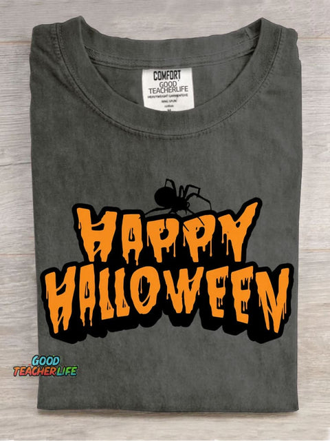 Happy Halloween Decorative Pattern T-shirt