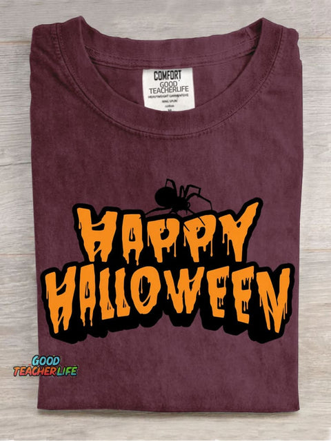 Happy Halloween Decorative Pattern T-shirt
