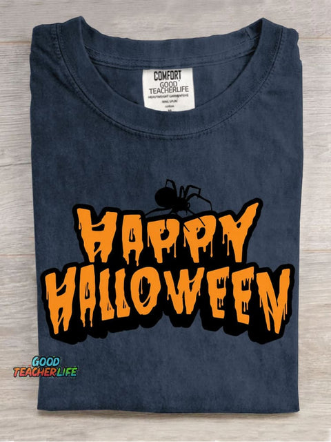 Happy Halloween Decorative Pattern T-shirt