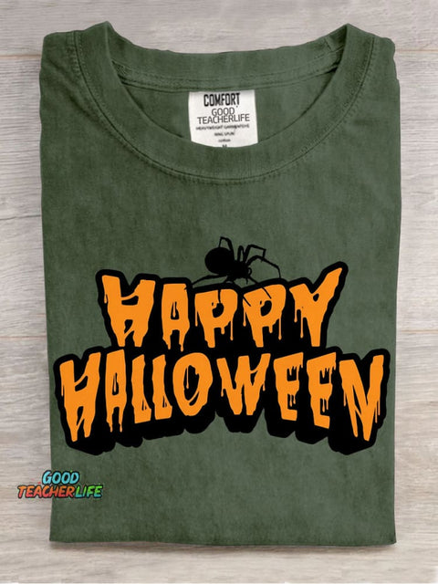 Happy Halloween Decorative Pattern T-shirt