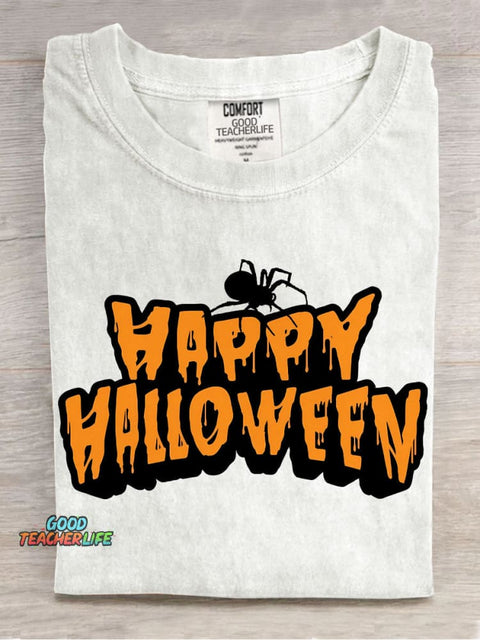 Happy Halloween Decorative Pattern T-shirt