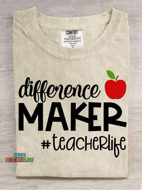 Teacherlife Pattern T-shirt
