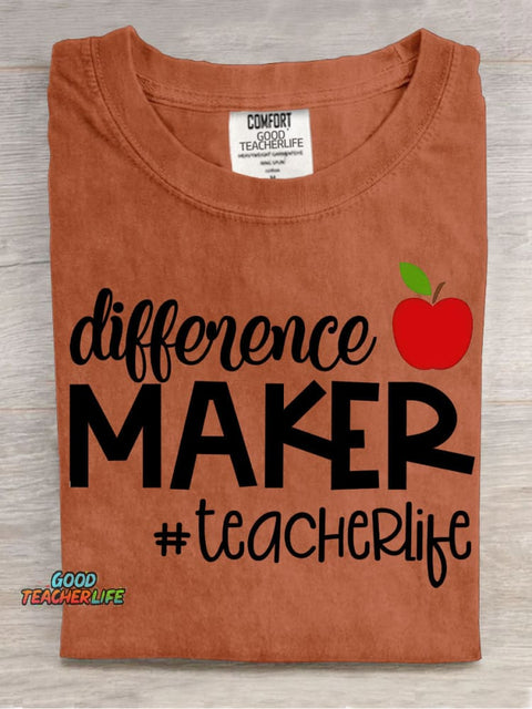 Teacherlife Pattern T-shirt