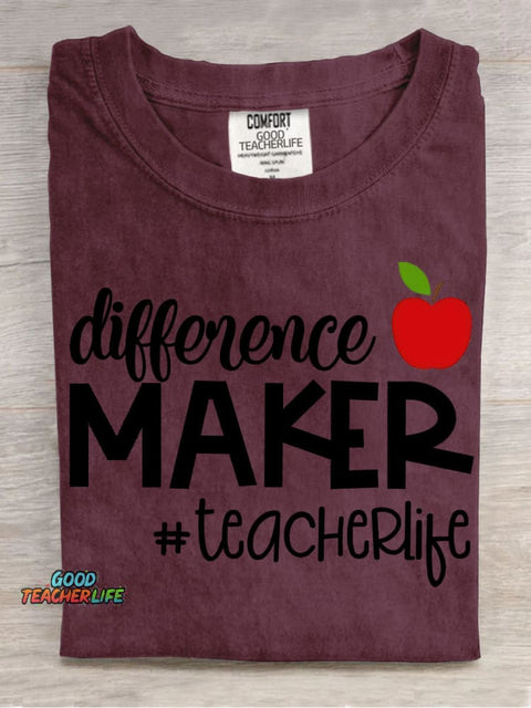 Teacherlife Pattern T-shirt