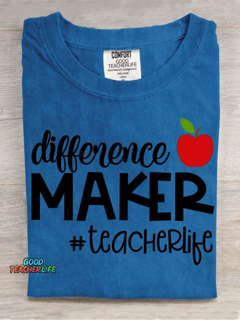 Teacherlife Pattern T-shirt
