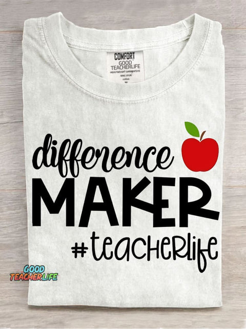 Teacherlife Pattern T-shirt