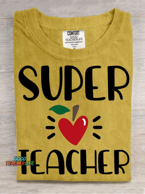 Super Teacher Pattern T-shirt