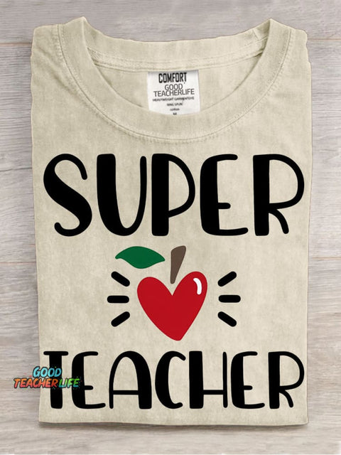 Super Teacher Pattern T-shirt