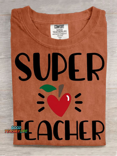 Super Teacher Pattern T-shirt