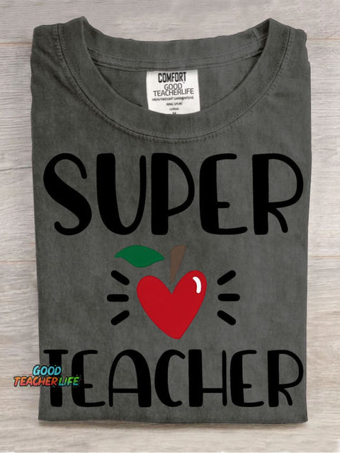 Super Teacher Pattern T-shirt