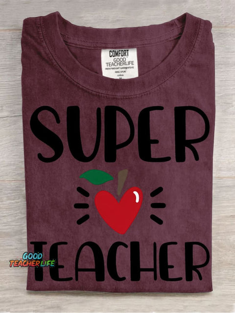 Super Teacher Pattern T-shirt