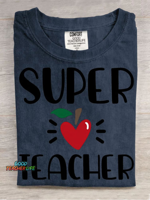 Super Teacher Pattern T-shirt