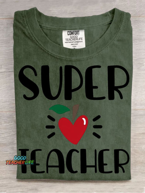 Super Teacher Pattern T-shirt