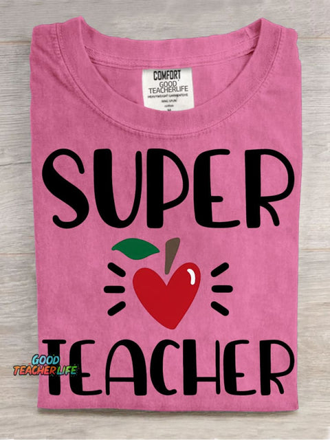 Super Teacher Pattern T-shirt