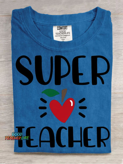 Super Teacher Pattern T-shirt