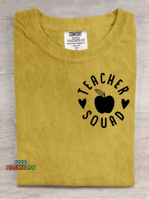 Teacher Aqusd Decorative Pattern T-shirt