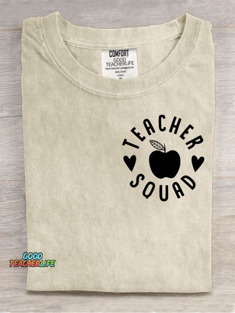 Teacher Aqusd Decorative Pattern T-shirt