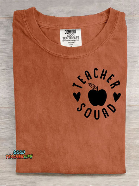 Teacher Aqusd Decorative Pattern T-shirt