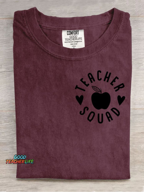 Teacher Aqusd Decorative Pattern T-shirt